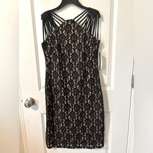 Elegant Black & nude dress